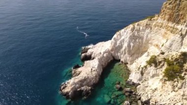 Yunanistan 'ın Zakhynthos kentinin havadan görüntüsü