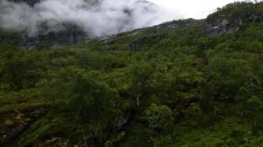 Kjaeragbolten, Gardanger, Fiyords, Norveç 'in hava görüntüsü