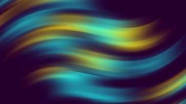 4k Stili Soyut Animasyon Renkli Dalgalı Yumuşak Duvar. Çoklu Renkli Sıvı Düzeni kavramı. Mor sarı ve mavi Dalgalı Yansıma Yüzey Macro. Eğilim