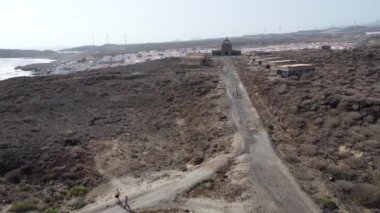 İspanya, Tenerife 'ye güzel bir hava manzarası