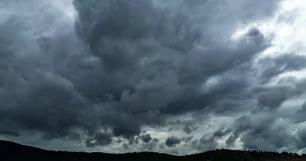 アメリカ スポケーン バレーの美しい嵐の雲のタイムラプス — ストック動画