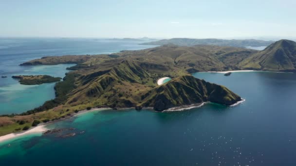인도네시아의 코모도섬의 아름다운 지대를 매혹적 — 비디오