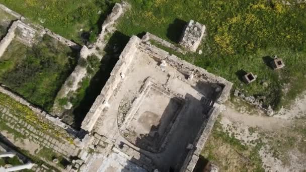 Salamis Ruins Famagusta Severní Kypr — Stock video