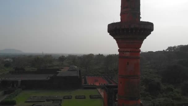 Its Chand Minar Located Aurangabad District Maharashtra — Stock Video