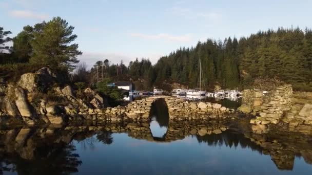 Flygfoto Över Kjaeragbolten Gardanger Fjords Norge — Stockvideo
