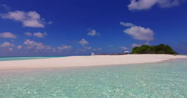 Krásná Plážová Krajina Maledivách — Stock fotografie