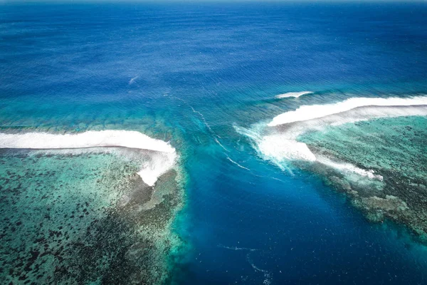 Fotos Arriba Tahití Durante Viaje Surf — Foto de Stock