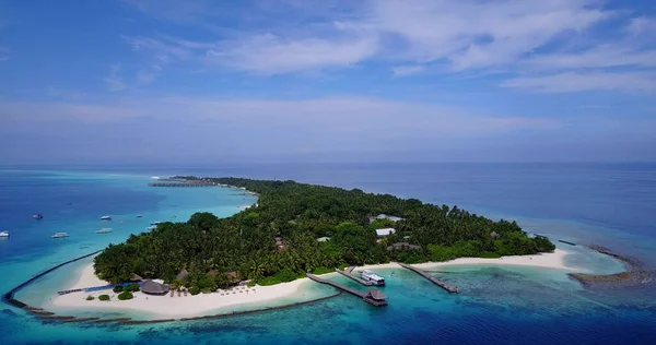 Vue Aérienne Une Île Des Maldives — Photo