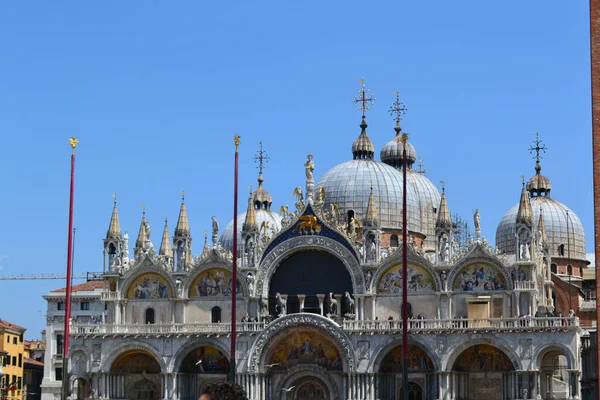 Historické Krásné Baziliky Svatého Marka Benátkách Itálie — Stock fotografie