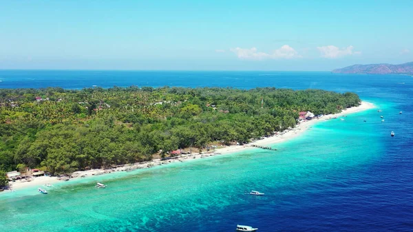 Veduta Aerea Bellissimo Paesaggio Balneare Alle Maldive — Foto Stock
