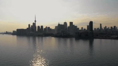 Toronto Skyline 'da sabahın erken saatlerinde