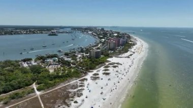 Florida sahilinin hava görüntüsü.