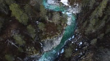 Kjaeragbolten, Gardanger, Fiyords, Norveç 'in hava görüntüsü