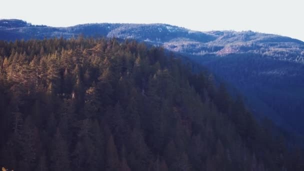 캐나다 브리티시컬럼비아주 밴쿠버 알버니 산들이 산들의 아름다운 — 비디오