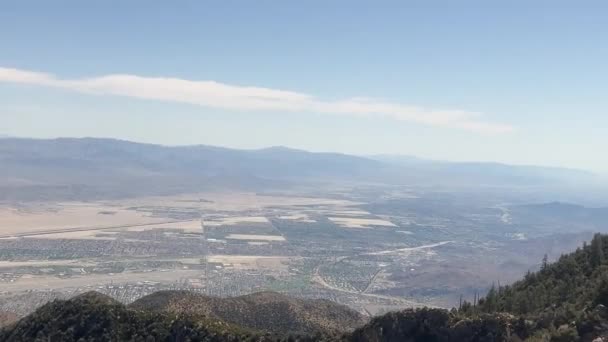 Kilátás Hegy Tetejéről San Jacinto Kilátással Coachella Völgyre Dél Kaliforniában — Stock videók