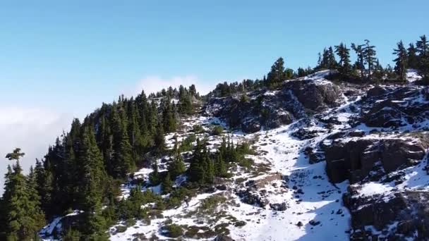 Mountain Vista Desde Mid Vancouver Island Canada — Vídeos de Stock