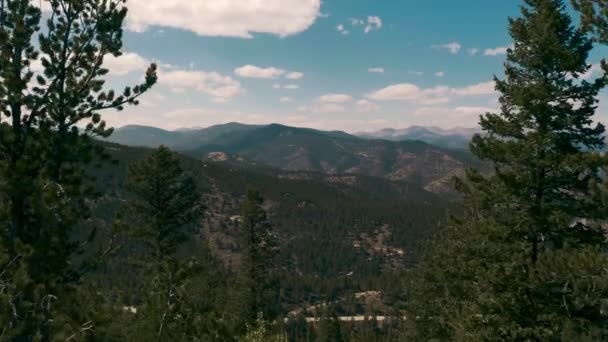 Eine Schöne Luftaufnahme Der Colorado Rocky Mountains Sommer — Stockvideo