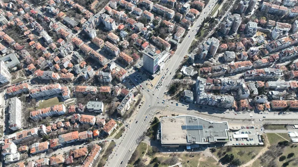 Aerial View One Intersections City Sofia — Stock Photo, Image