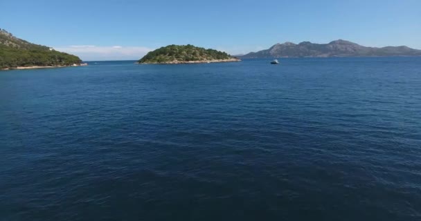 スペインのパルマ マリョルカの海の空中 — ストック動画