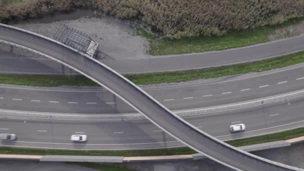 电影中的公路无人机镜头 — 图库视频影像