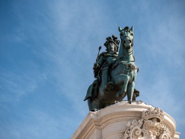 Portekiz, Lizbon 'daki Praca do Comercio' nun gündüz çekimleri.