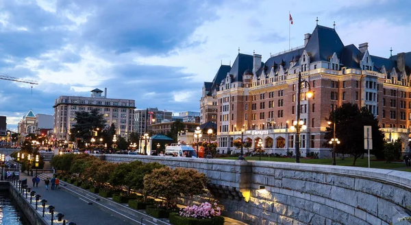 Piękne Ujęcie Hotelu Fairmont Empress Centrum Victory — Zdjęcie stockowe