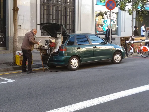 Typical Spanish Urban Car All Times Seat Ibiza — Stock Photo, Image