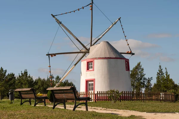 Old Windmill Wind Energy Urban Park Santa Iria Azoia Loures — Stock Photo, Image
