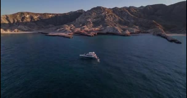 Légi Felvétel Egy Hajóról Cortez Tengerében — Stock videók