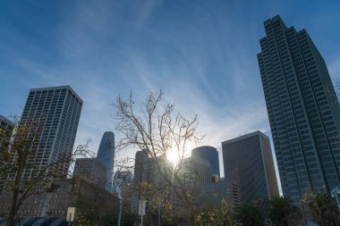 San Francisco, ABD, şehir merkezi, modern gökyüzü manzarası