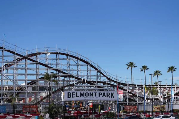Horská Dráha Belmont Park Mission Beach San Diego Usa — Stock fotografie
