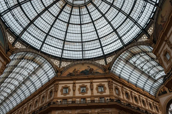Стеклянный Потолок Galleria Vittorio Emanuele — стоковое фото