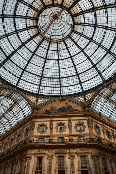 Стеклянный Потолок Galleria Vittorio Emanuele — стоковое фото