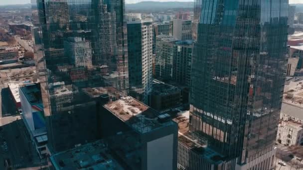 Hermosas Imágenes Drones Del Centro Nashville Tennessee — Vídeo de stock