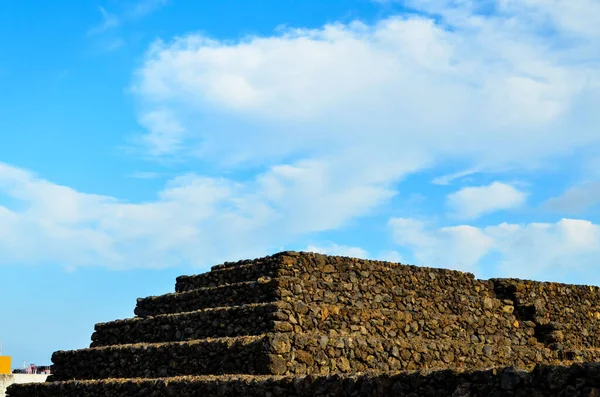 Antiche Piramidi Guimar Guanche Nell Isola Tenerife — Foto Stock