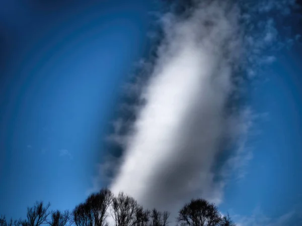 Vacker Utsikt Över Vita Moln Blå Himmel — Stockfoto