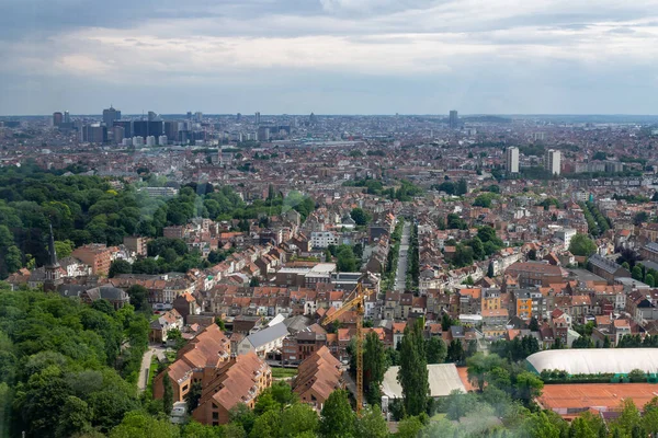 Uno Scatto Aereo Del Paesaggio Urbano Bruxelles Belgio Europa — Foto Stock
