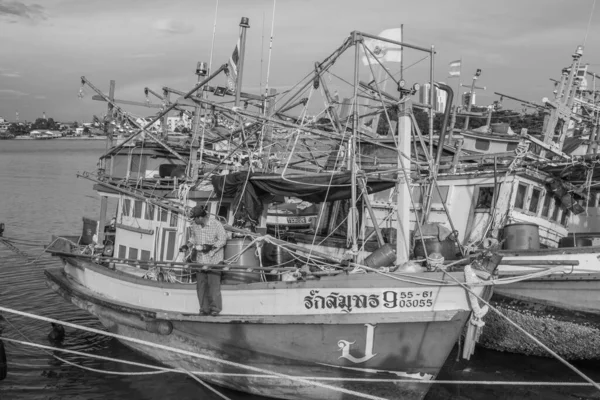 Thailändisches Fischerboot Einem Pier Thailand Südostasien — Stockfoto