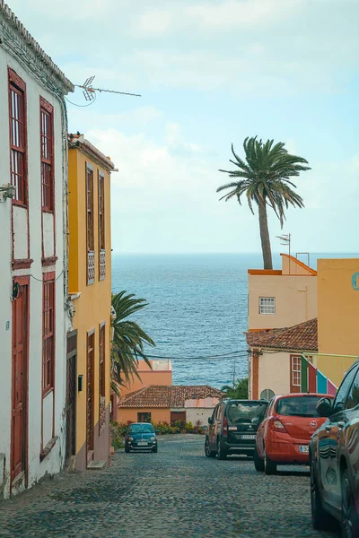 Een Verticale Opname Van Stad Santa Cruz Palma Spanje — Stockfoto