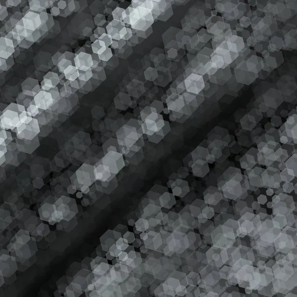 Иллюстрация Геометрических Шестиугольников Черно Белых Цветах Фона — стоковое фото
