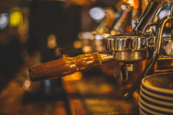 Una Toma Selectiva Una Máquina Café — Foto de Stock