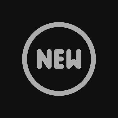 Yeni etiket. yeni modern vektör illüstrasyonu