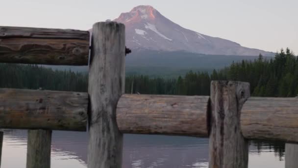 Trillium Lake Mount Hood Oregon Usa – Stock-video