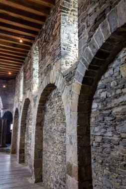 Belçika, Gent 'teki Gravensteen Ortaçağ Kalesi' nin alçak açısı.