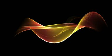 Güzel Yumuşak Soyut Altın Dalgalar Arkaplanı. Şablon Tasarımı