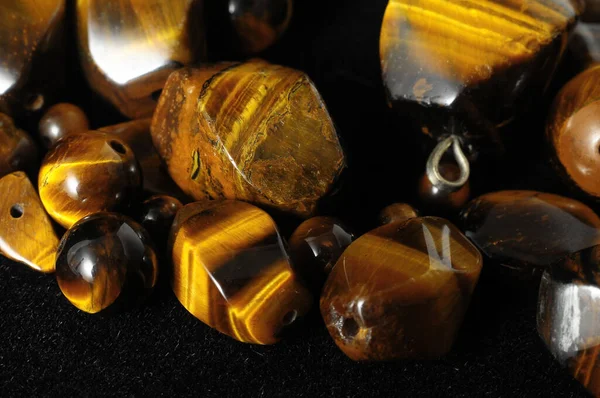 Tiger Eye Stones Ready Make Handmade Jewelry — Stock Photo, Image