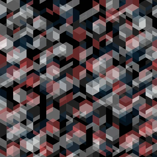 背景の赤と黒の抽象的なデザインの3Dレンダリング — ストック写真