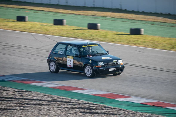 Carro Renault Turbo Racing Pista Montmelo — Fotografia de Stock