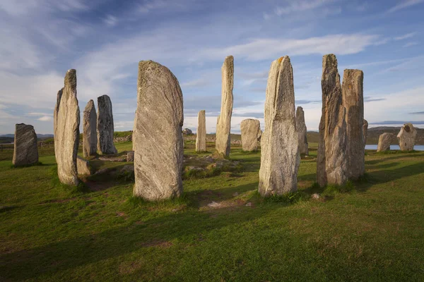 Vue Verticale Cercle Callanish Stone Île Lewis Écosse — Photo