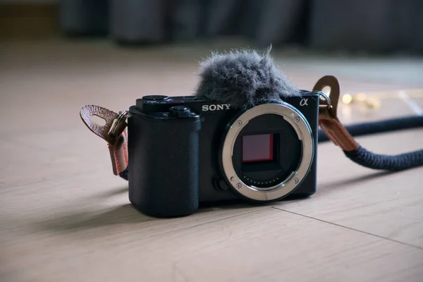 Profesionální Sony Kamera Podlaze — Stock fotografie